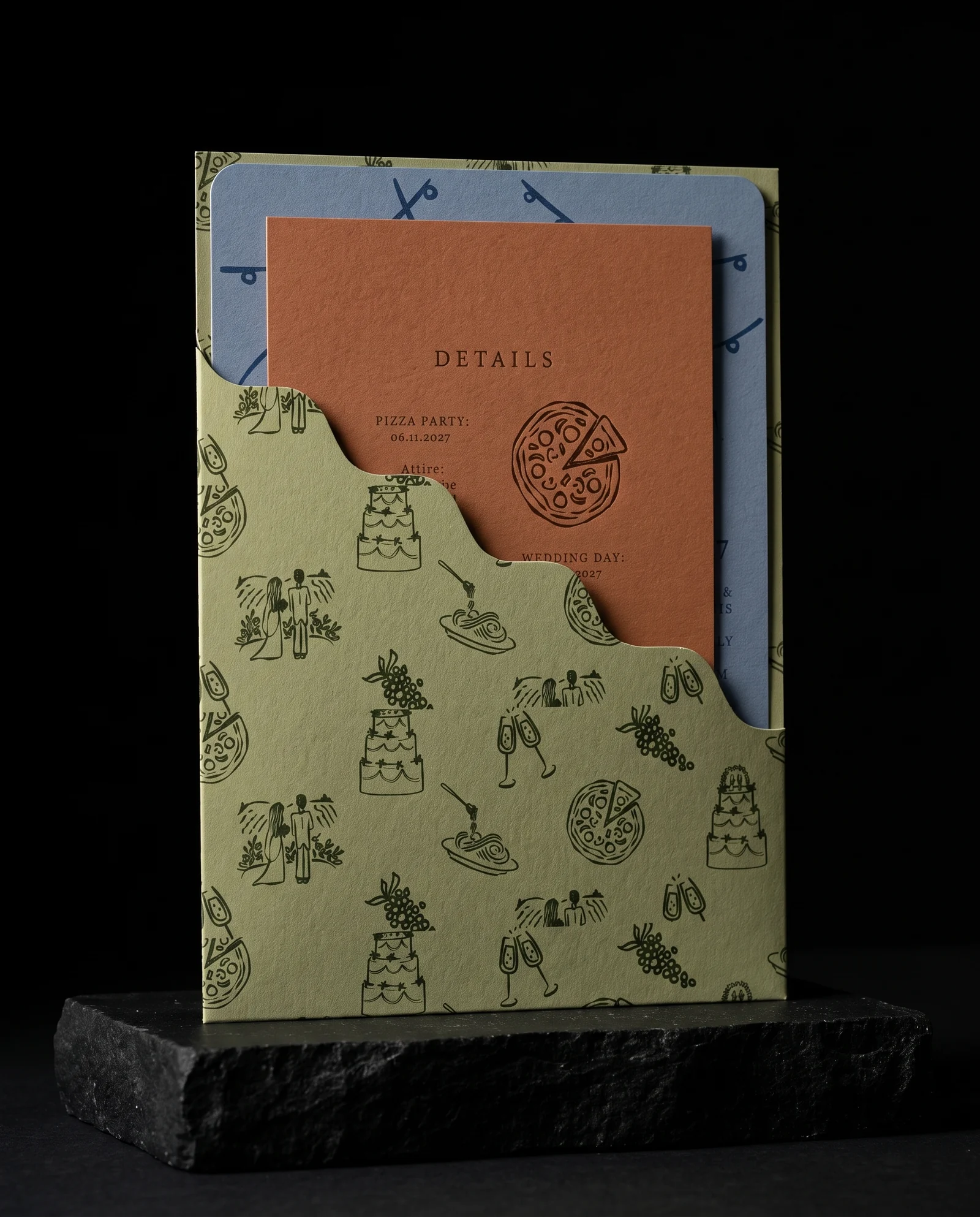 The couple's pick: rounded-corner details card