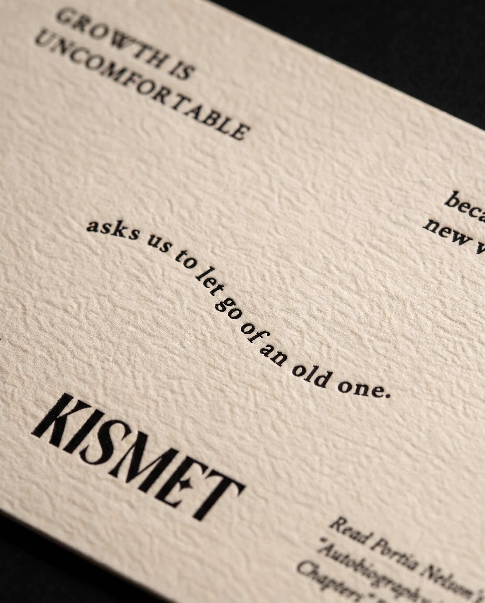 Letterpress, close