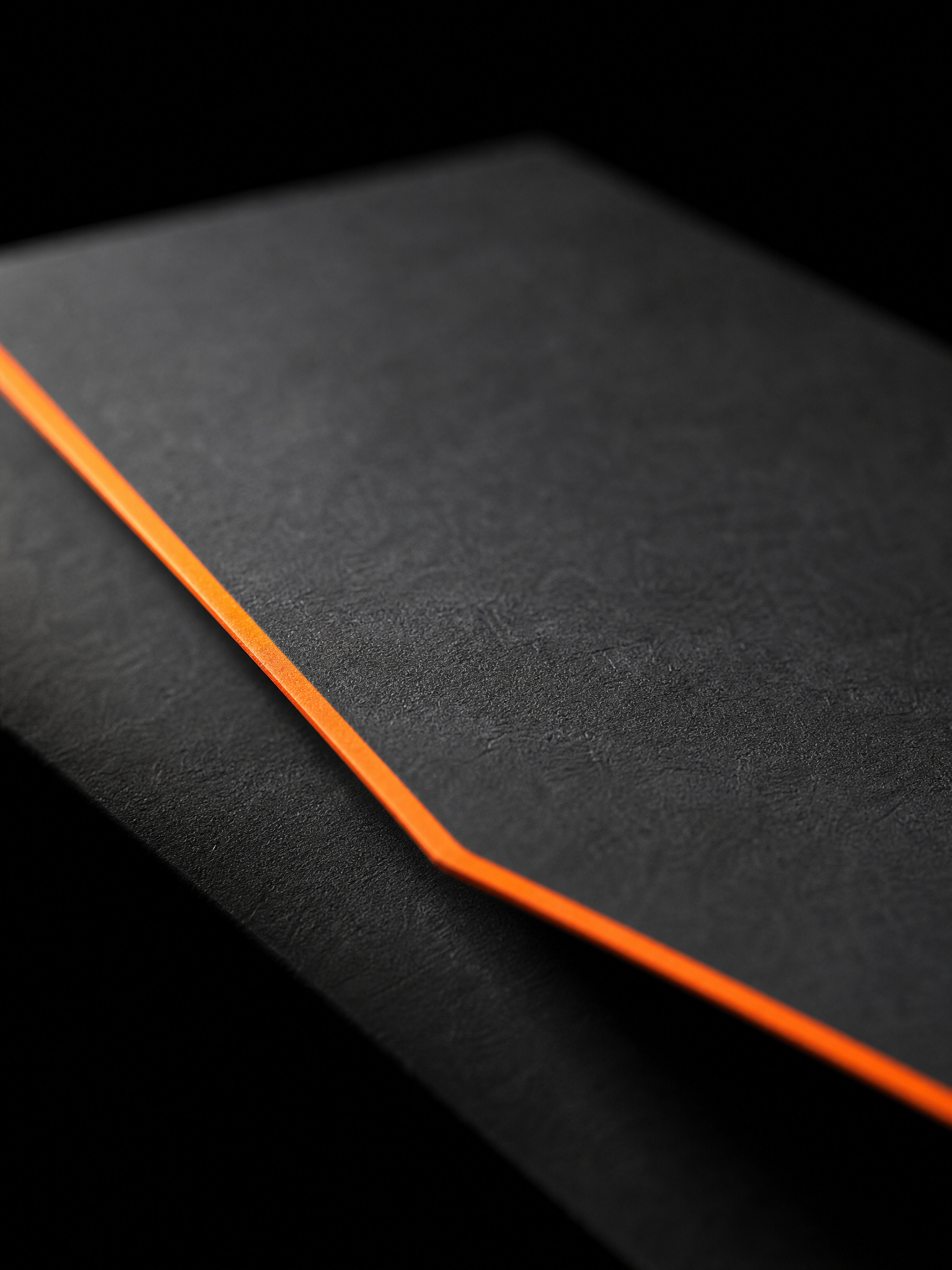 Edge-printed envelopes, three inks — macro, by Print Peppermint