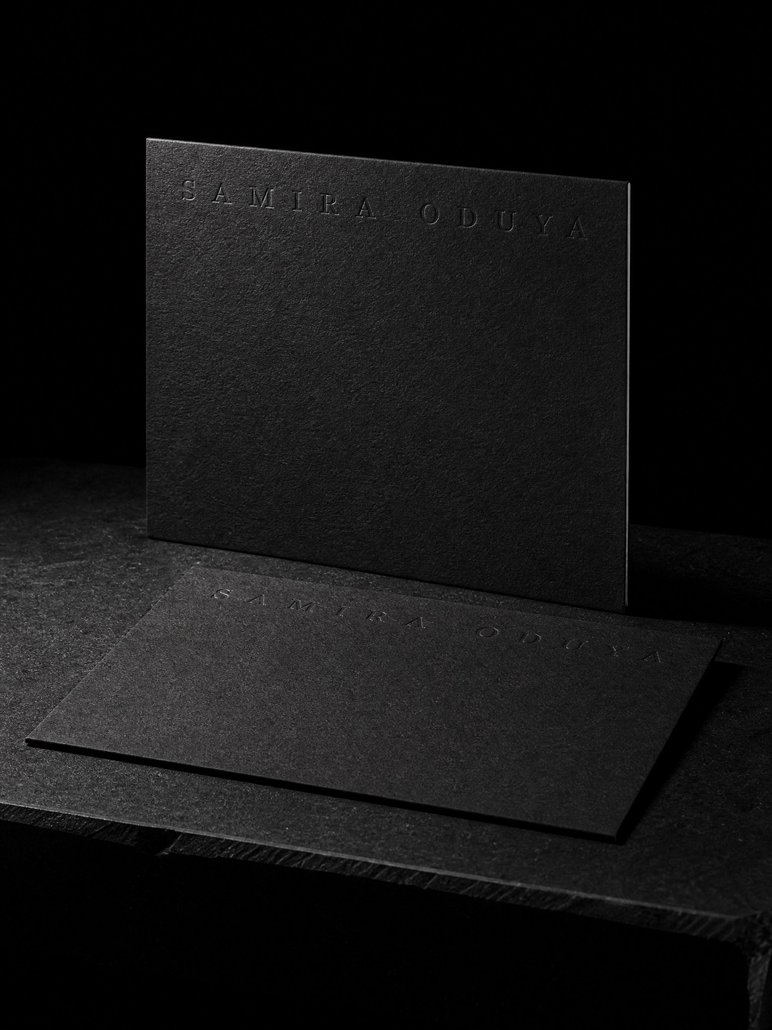 Notecards for Print Peppermint design exercise with flat correspondence card 4×6 in, 40pt black cotton.