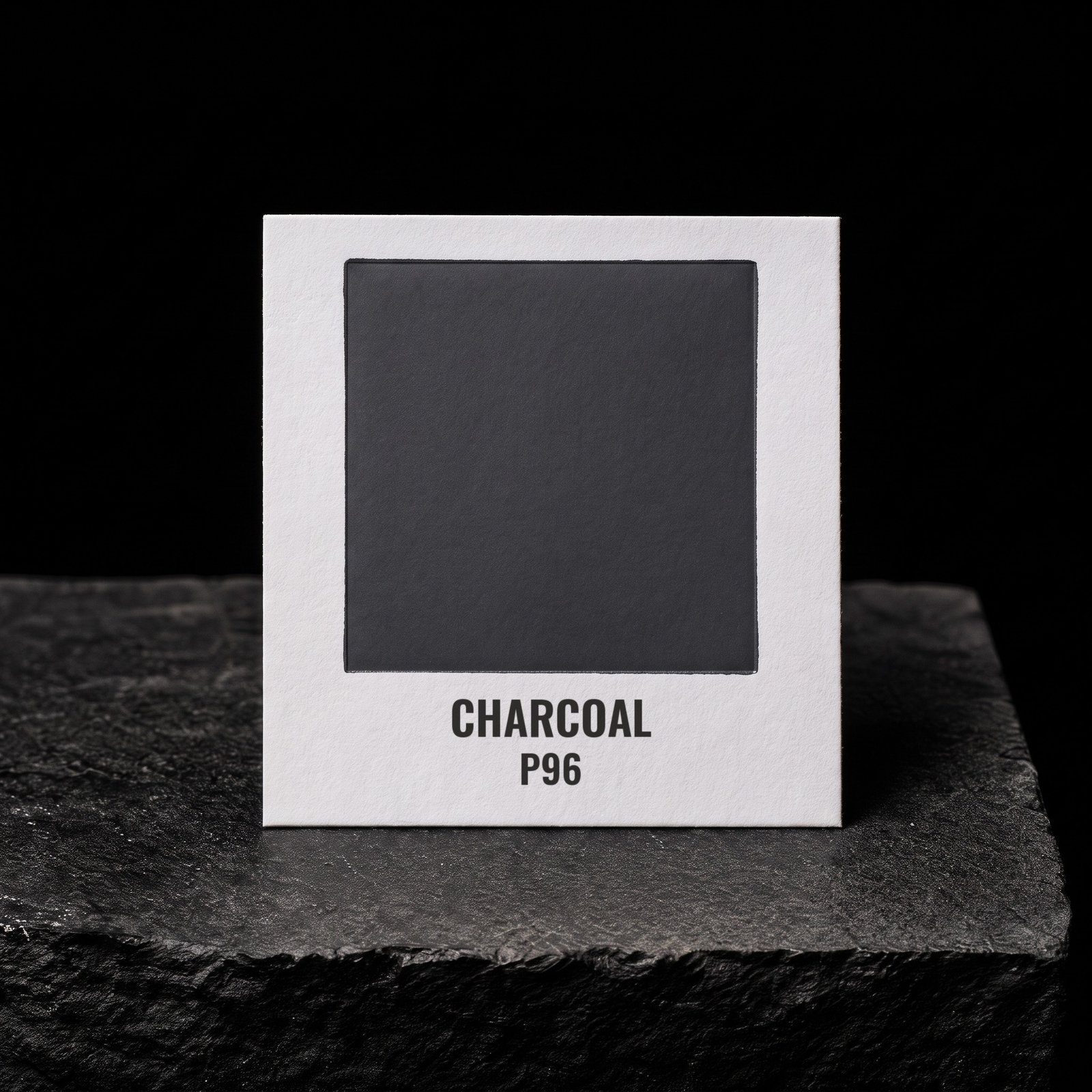 Charcoal P96, real foil chip on slate