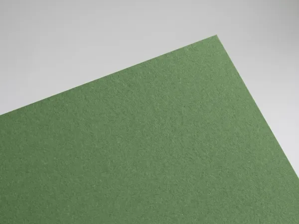 Colorplan Extracted Matcha paper swatch: Matcha, Classic Colorplan felt-marked uncoated surface, dyed through