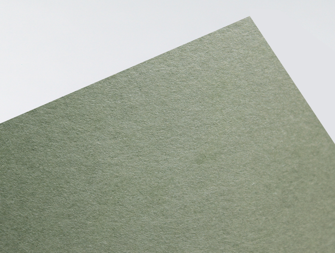 Wild Green paper swatch — deep forest green