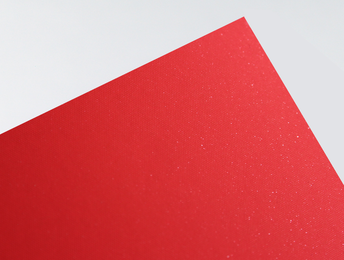 Gmund Action Electric Blood paper swatch — fluorescent red