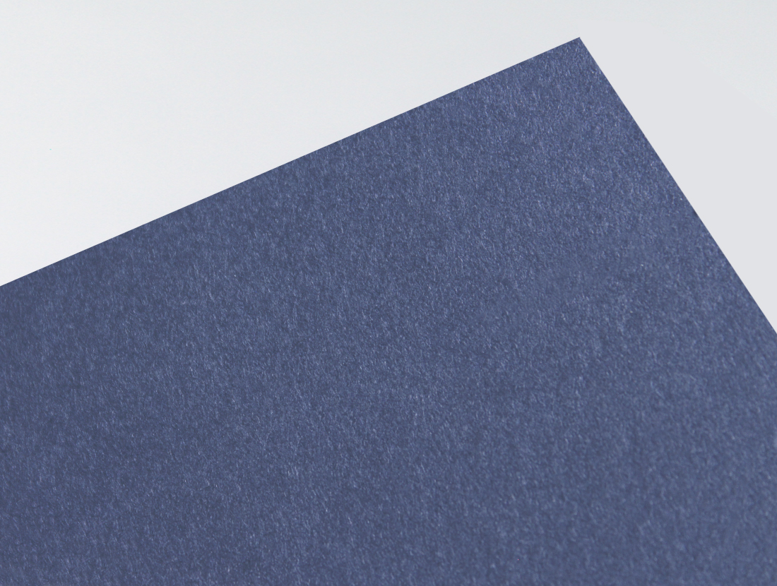 Gmund Cotton Power Blue paper swatch — deep saturated navy