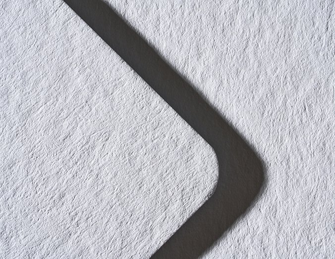 Gmund Heidi Used White 530gsm — warm natural white, very slightly aged paper swatch