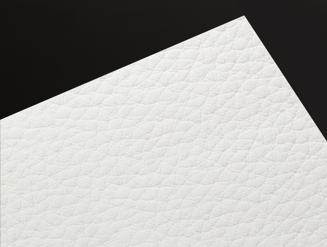 Gmund Leather Alabaster paper swatch