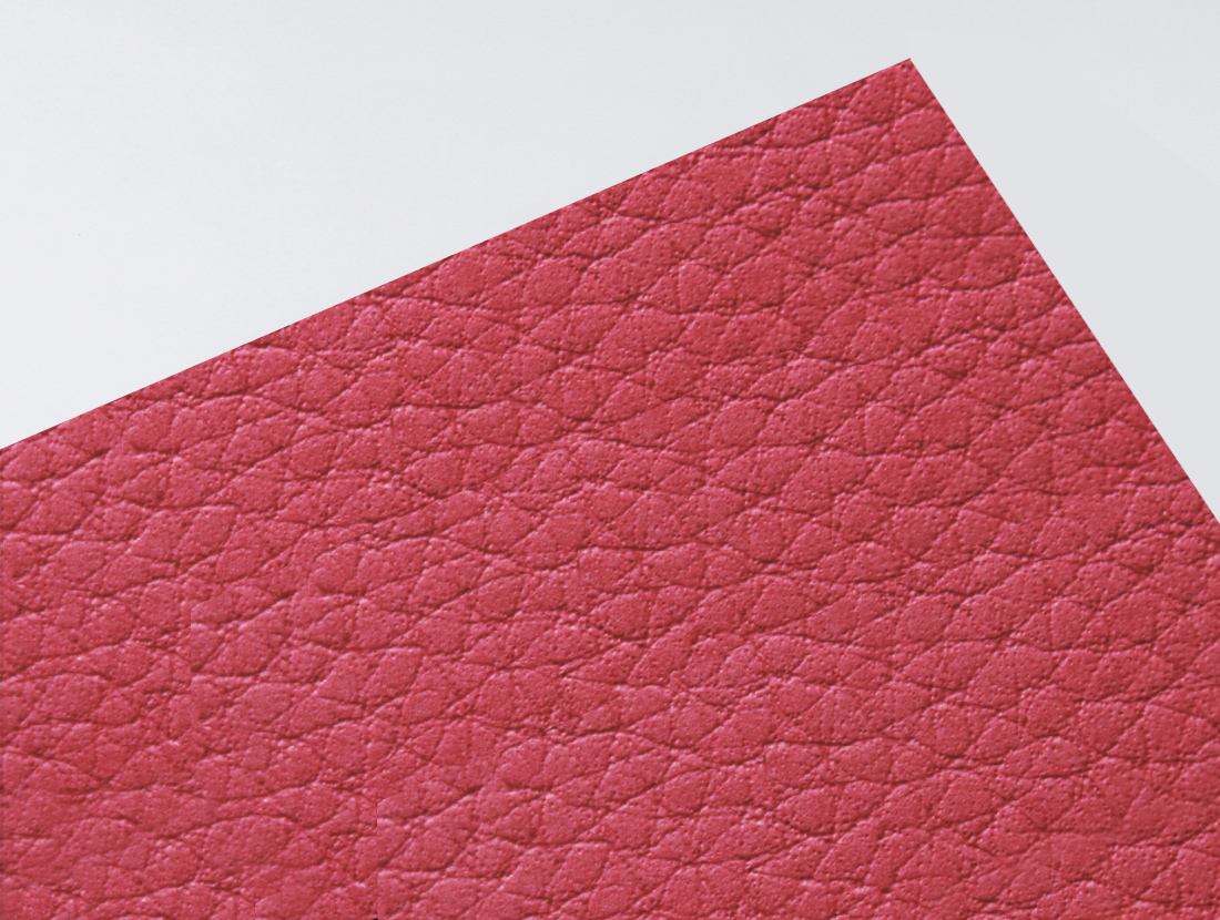 Gmund Leather Lipstick paper swatch — saturated warm red