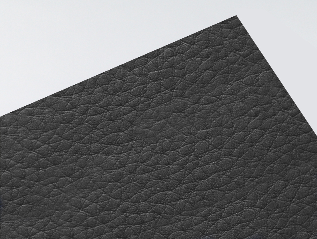 Gmund Leather Mocha paper swatch — rich chocolate brown