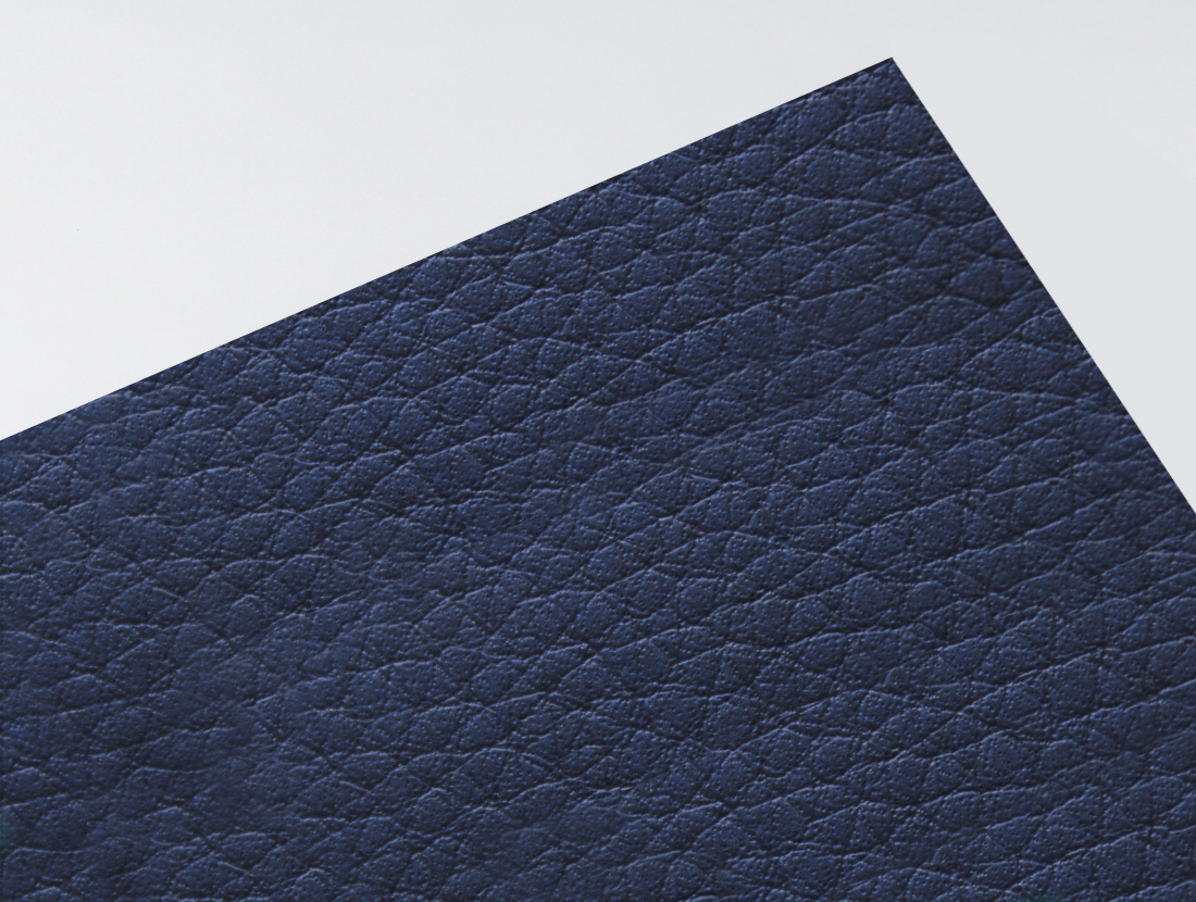 Gmund Leather Night paper swatch — deep midnight navy