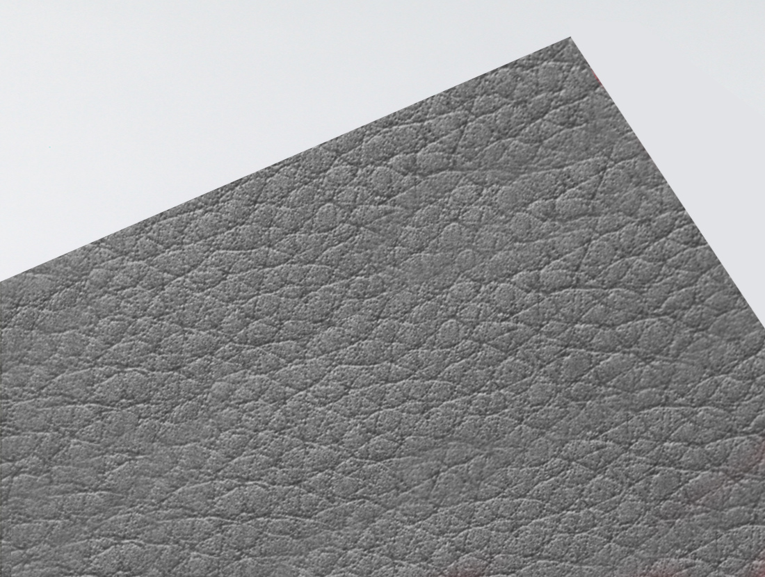 Gmund Leather Pebble paper swatch — warm stone grey