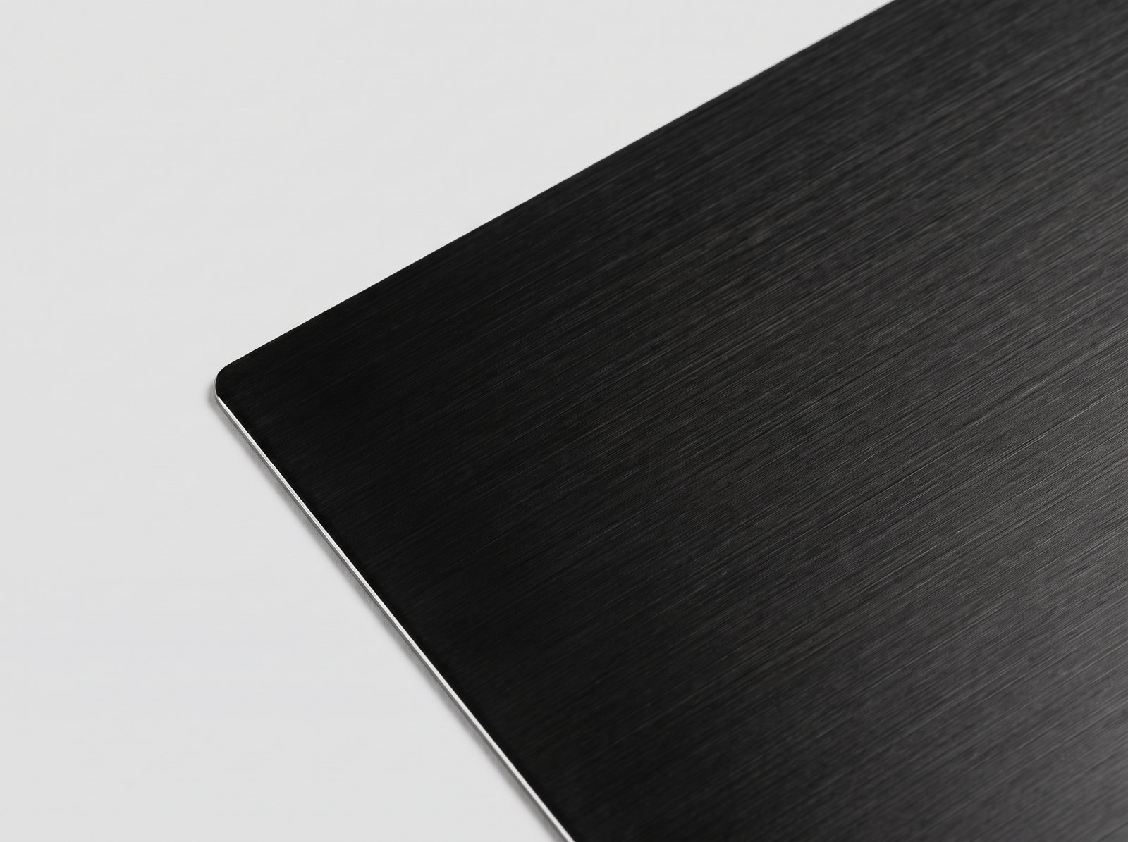 Brushed black metal swatch