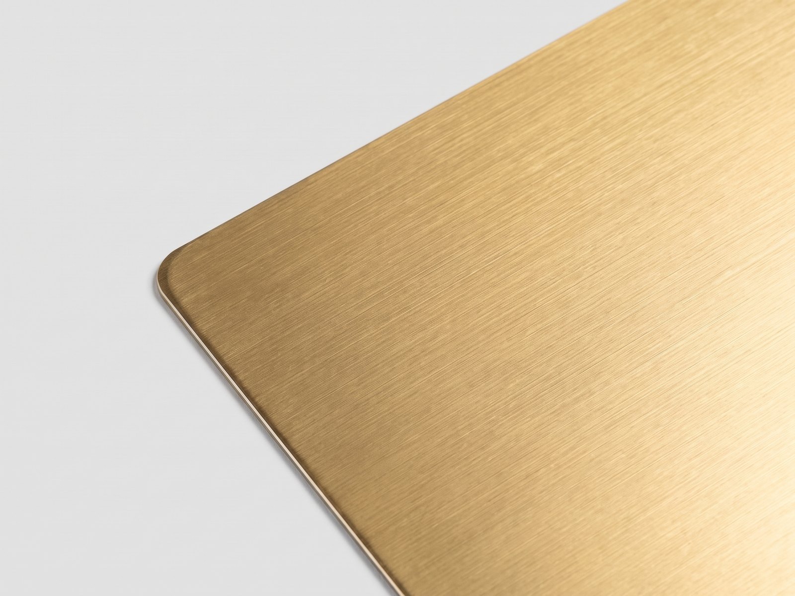 Brushed gold metal swatch