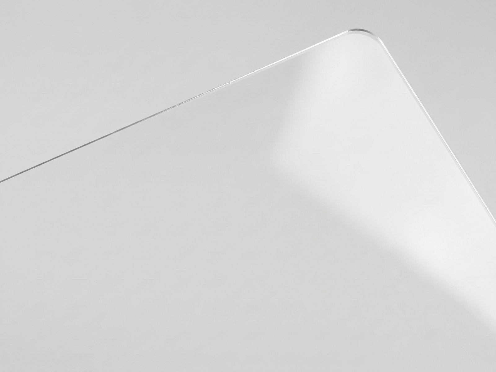 Clear plastic swatch
