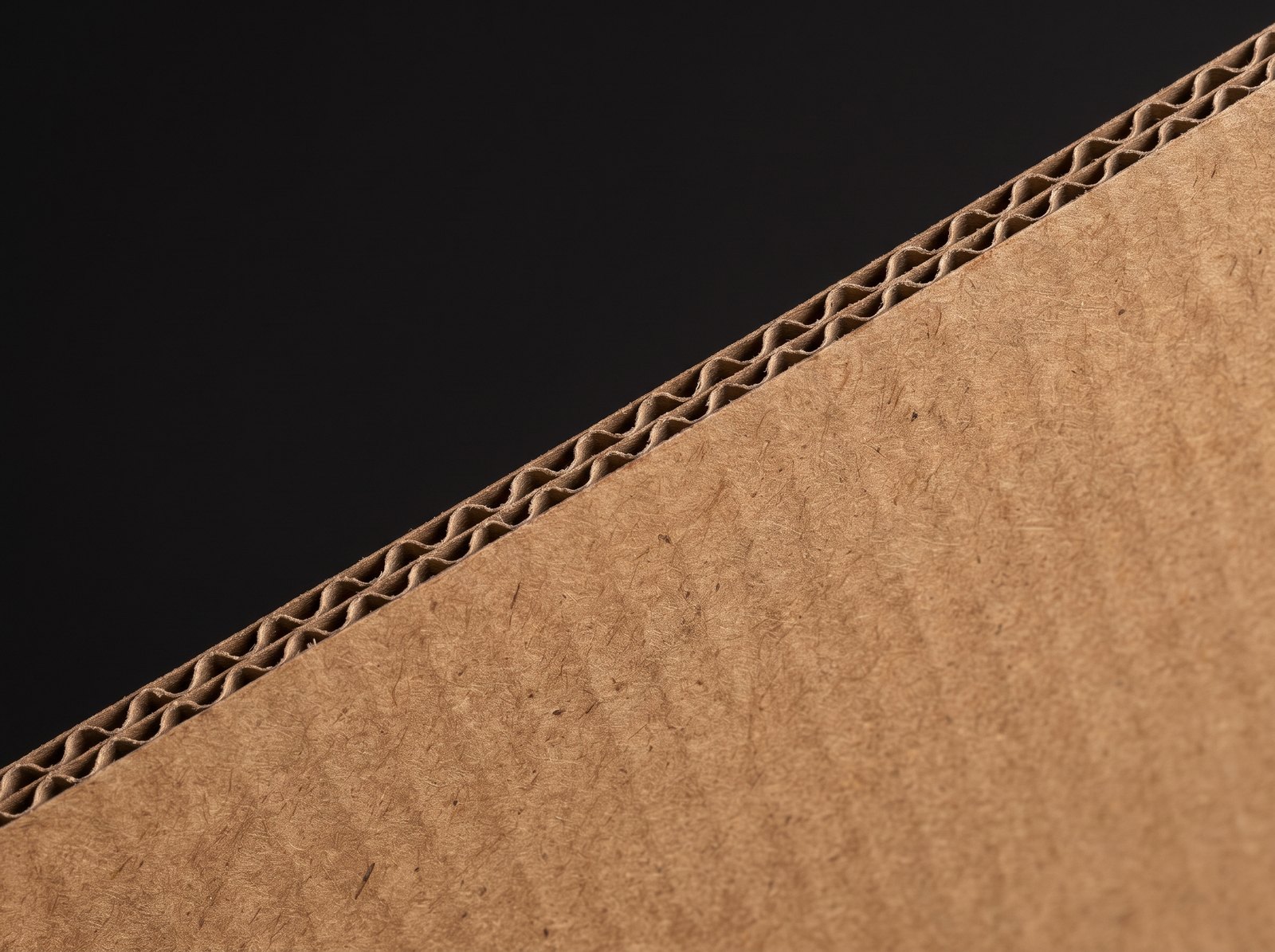 Kraft corrugated E-flute swatch
