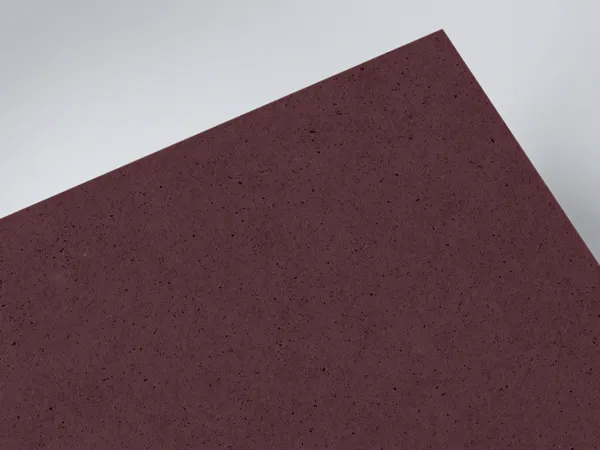Gmund Manteco Burgundy paper swatch: Burgundy, Soft, velvety cotton surface with a textile character and fine visible fibres