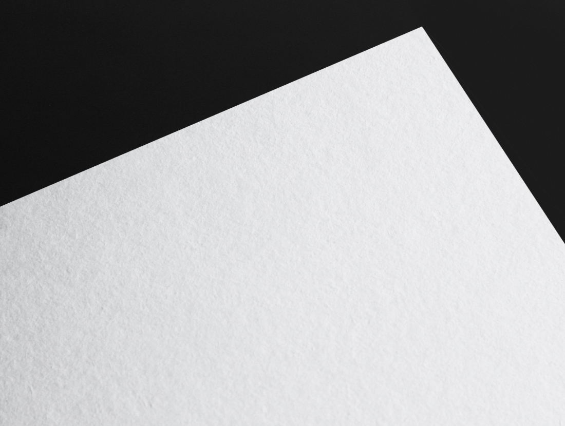 Materica Gesso paper swatch — bright off-white gesso
