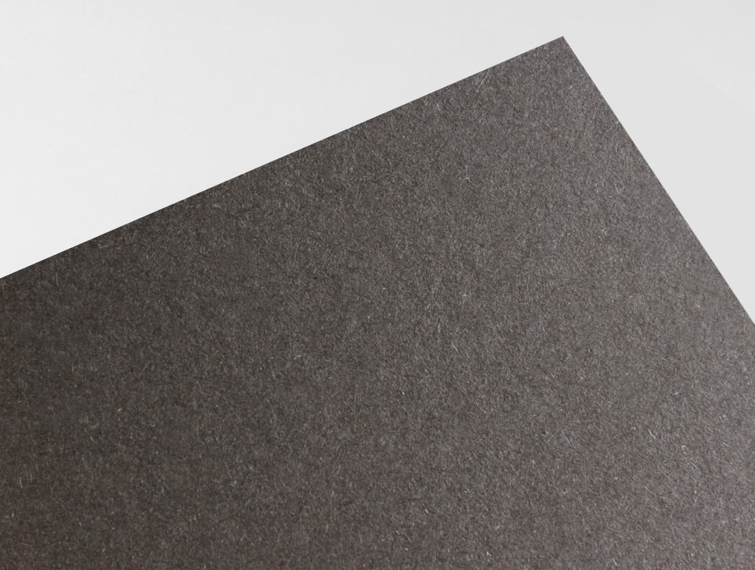 Materica Pitch paper swatch — deep matte black pitch