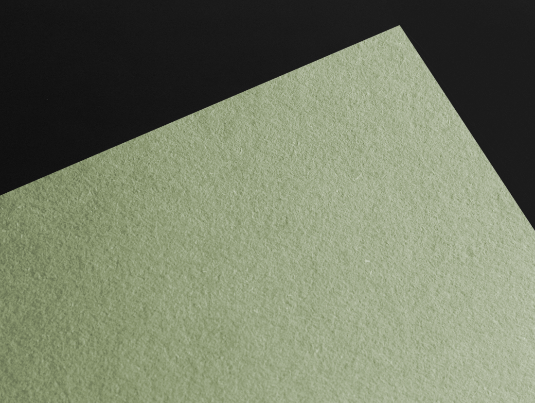 Materica Verdigris paper swatch — dusty sage verdigris green