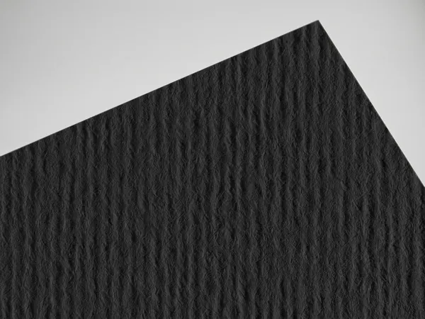 Nettuno Nero paper swatch: Nero, uncoated, felt-marked both sides, pulp-dyed (colour through the sheet)
