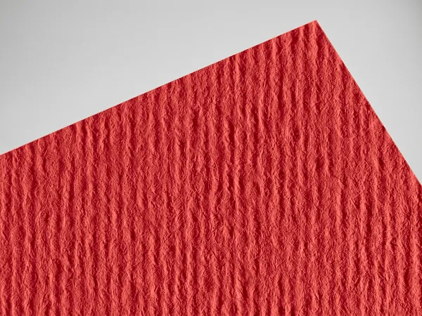 Nettuno Rosso Fuoco paper swatch: Rosso Fuoco, uncoated, felt-marked both sides, pulp-dyed (colour through the sheet)