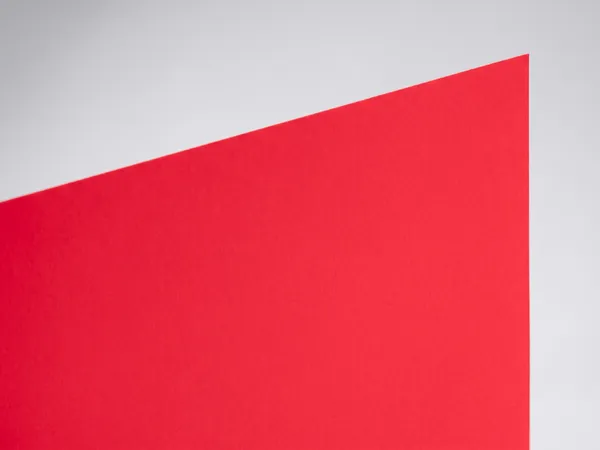 Plike Red paper swatch: Red, Soft-touch, rubber-like ("plastic-like") hyper-matt coated surface; very low reflectance