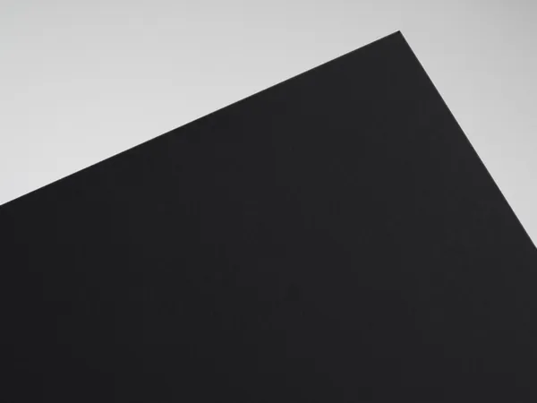 Sirio Color Black paper swatch: Black, smooth uncoated, pulp-dyed (colour through)