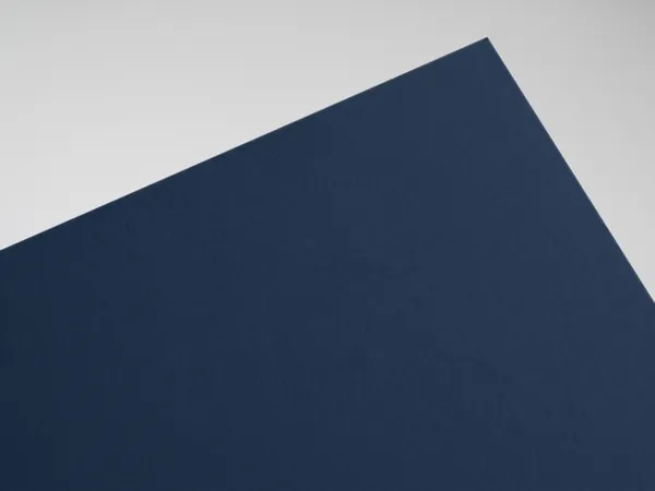 Sirio Color Blu paper swatch: Blu, smooth uncoated, pulp-dyed (colour through)
