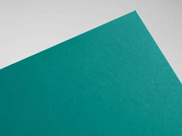 Sirio Color Teal paper swatch: Teal, smooth uncoated, pulp-dyed (colour through)