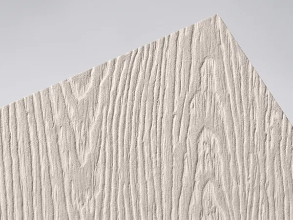 Gmund Urban Brasilia Powder paper swatch: Brasilia Powder, Three architectural textures in four shared colours (Powder, Grey, Dust, Black)