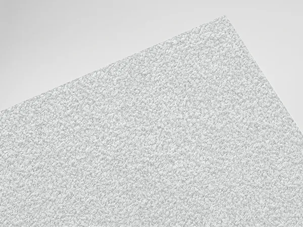 Gmund Urban Cement Dust paper swatch: Cement Dust, Three architectural textures in four shared colours (Powder, Grey, Dust, Black)