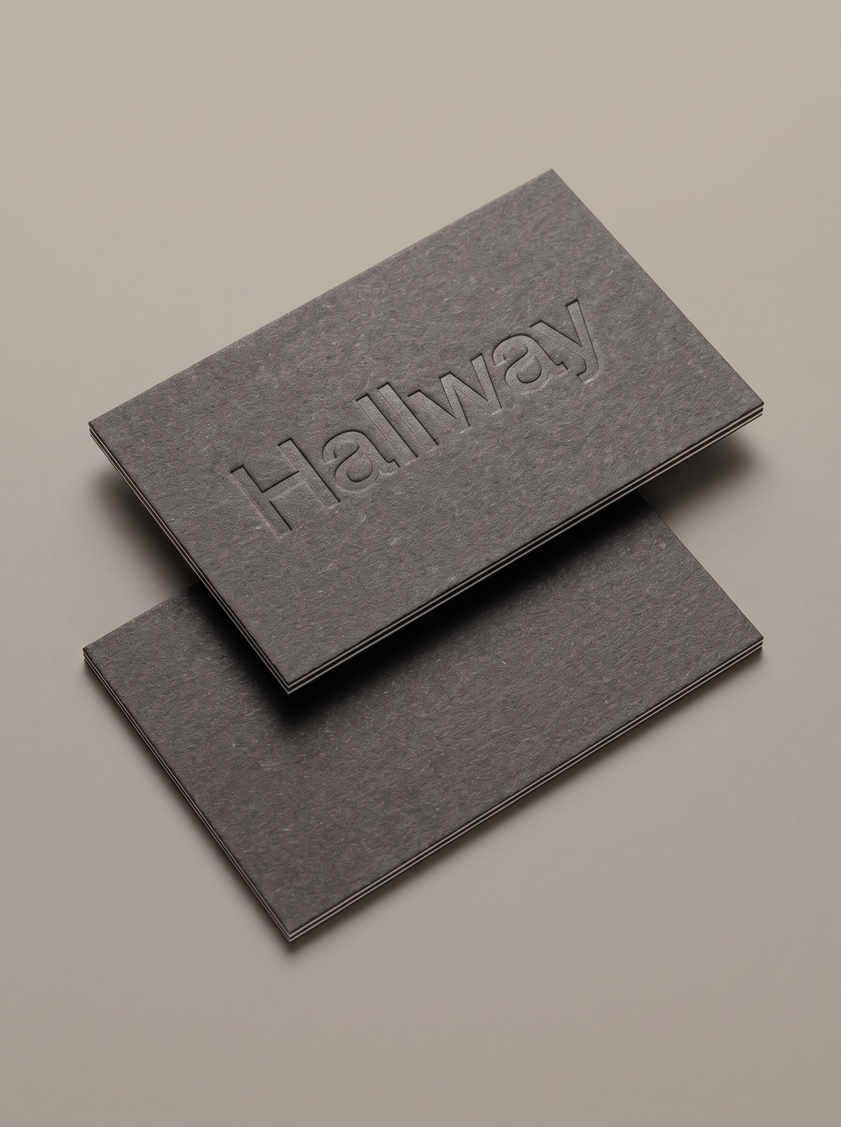Business card concept: fedrigoni materica Pitch · blind deboss