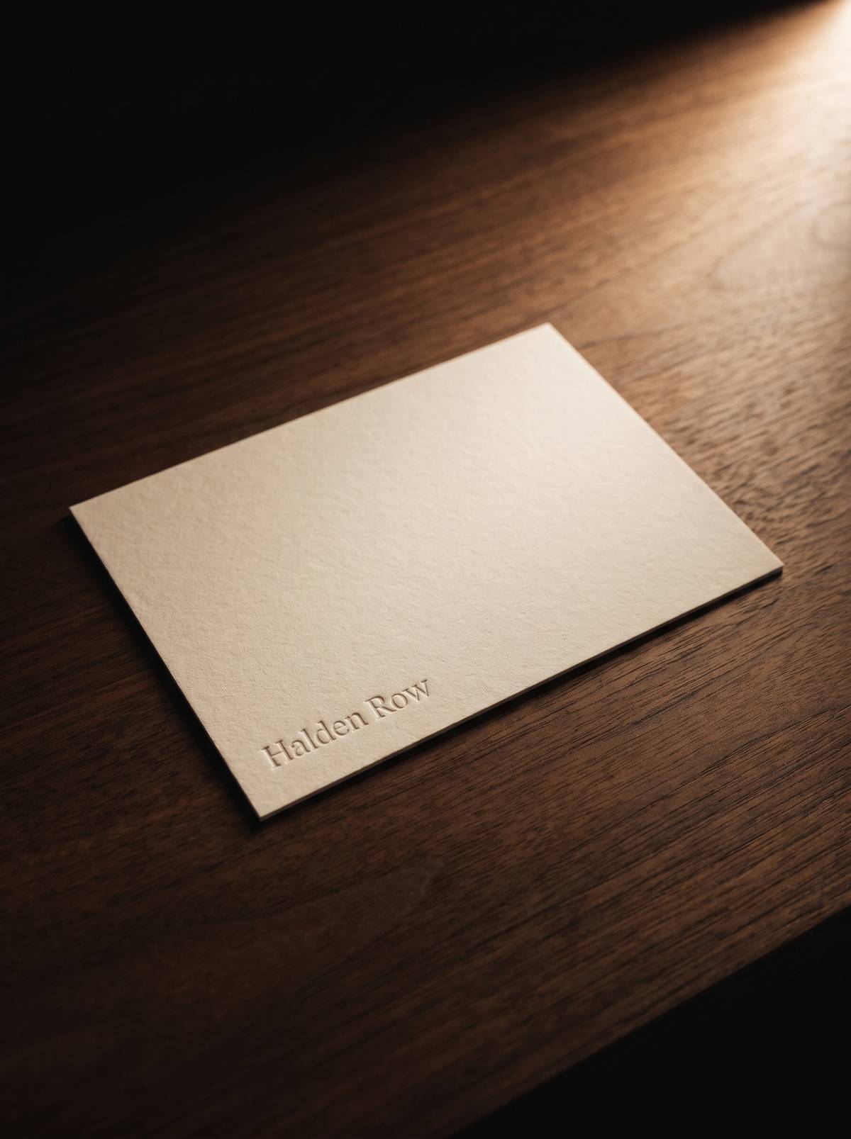 Print concept: house cotton 32pt 32pt · blind deboss · ink pantone