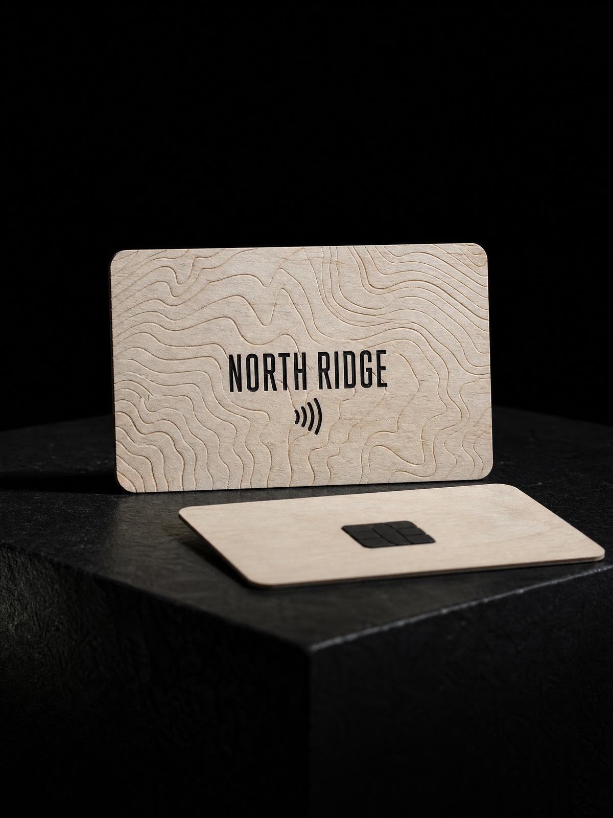 Business Cards concept: nfc-chip · laser-engraving