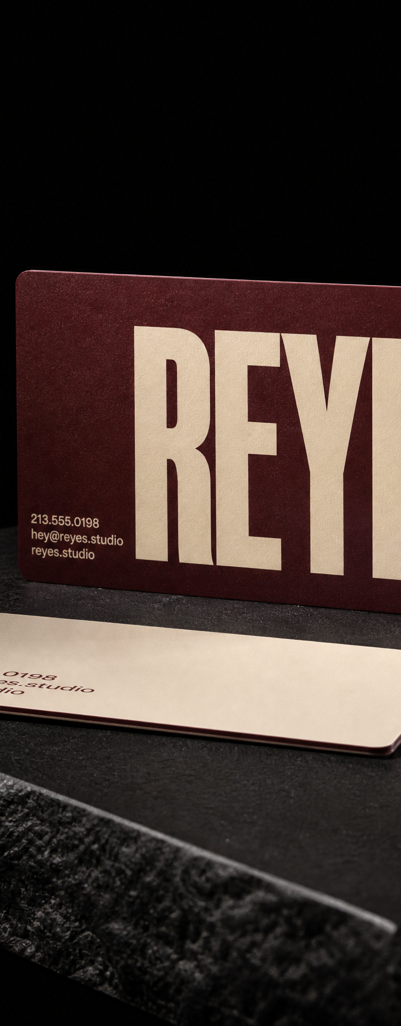 Business card with duplex.