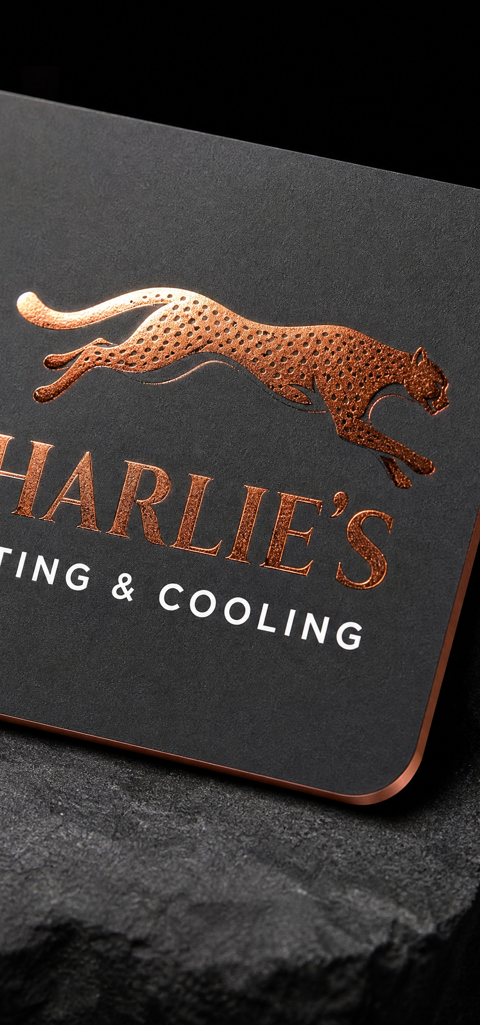 Charlie's Heating & Cooling — Business cards by Print Peppermint