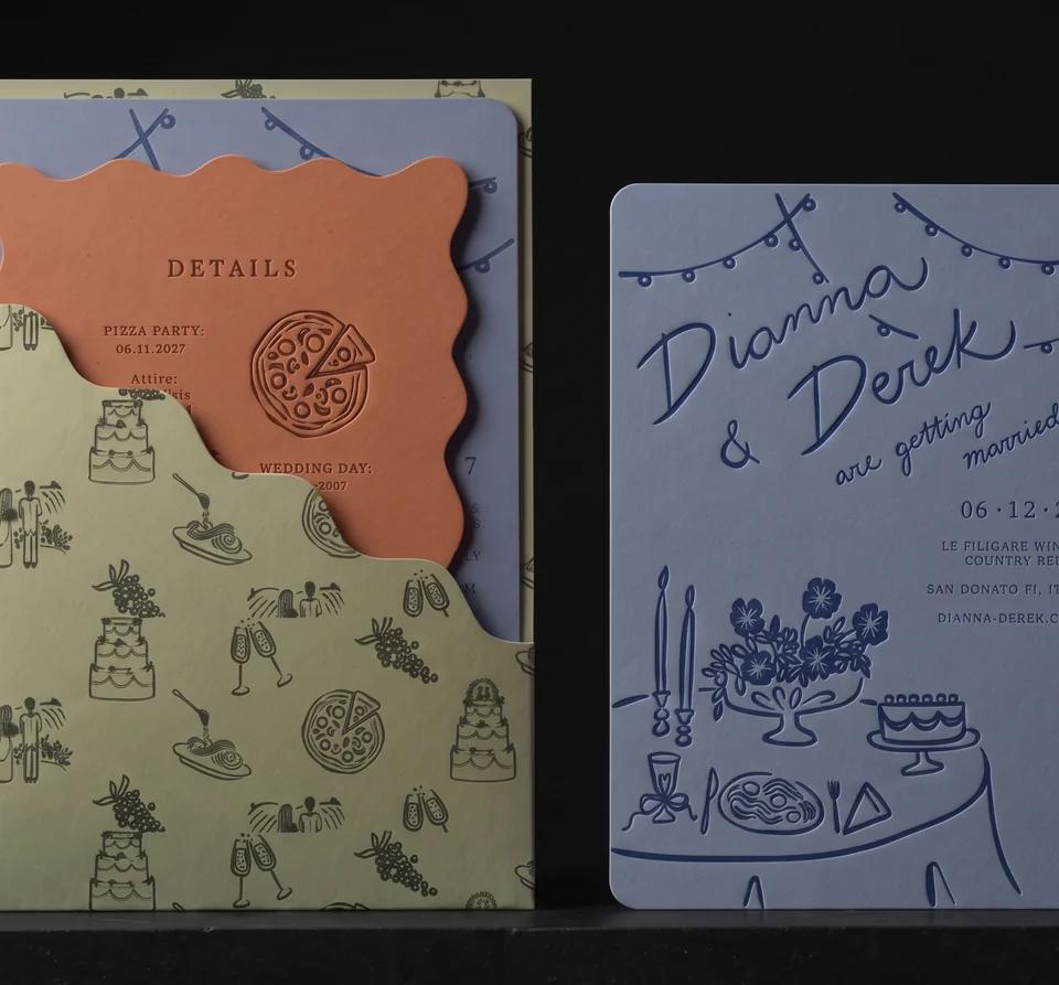 Dianna & Derek — Wedding invitations by Print Peppermint