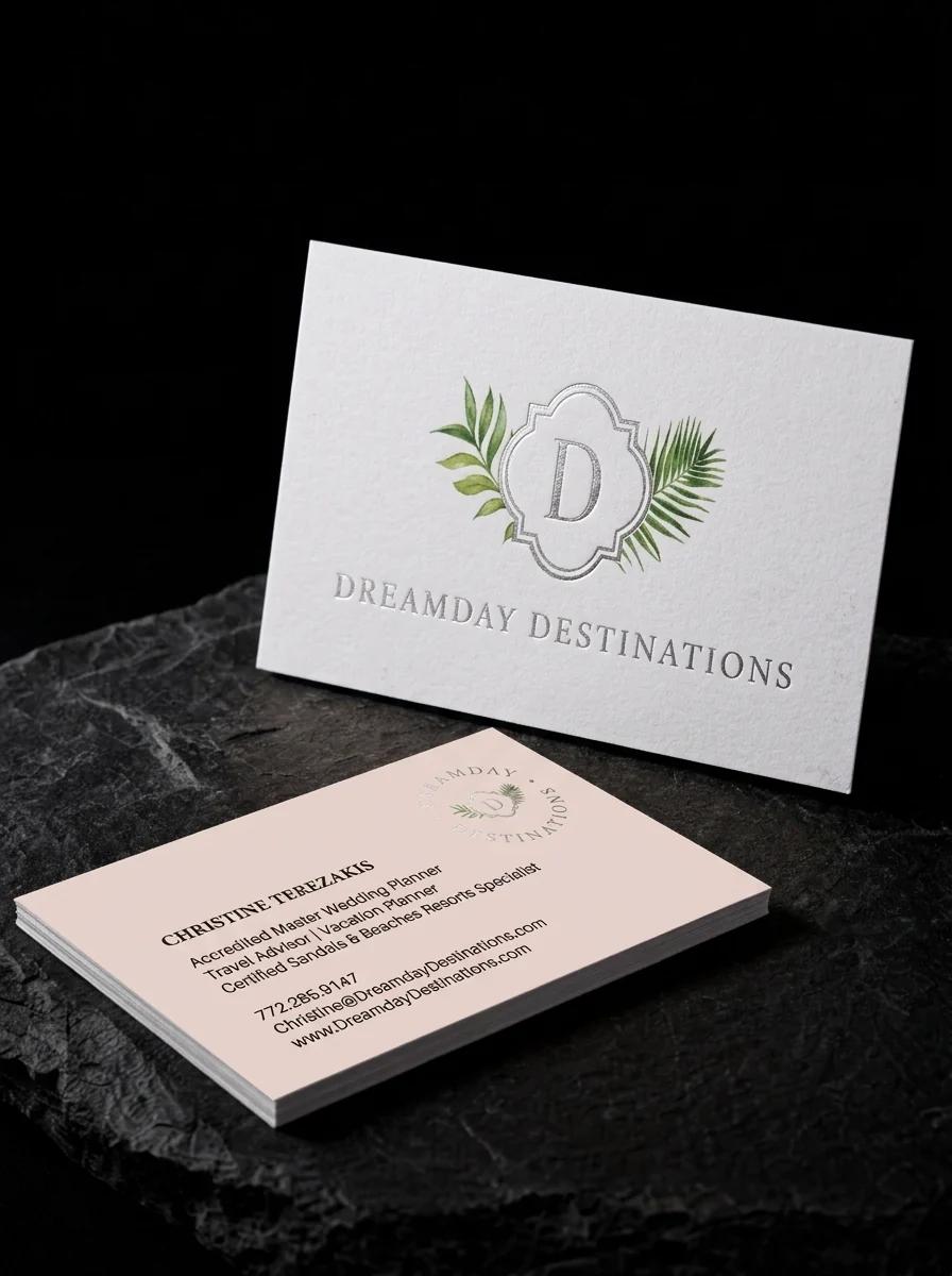 Dreamday Destinations — Business cards by Print Peppermint