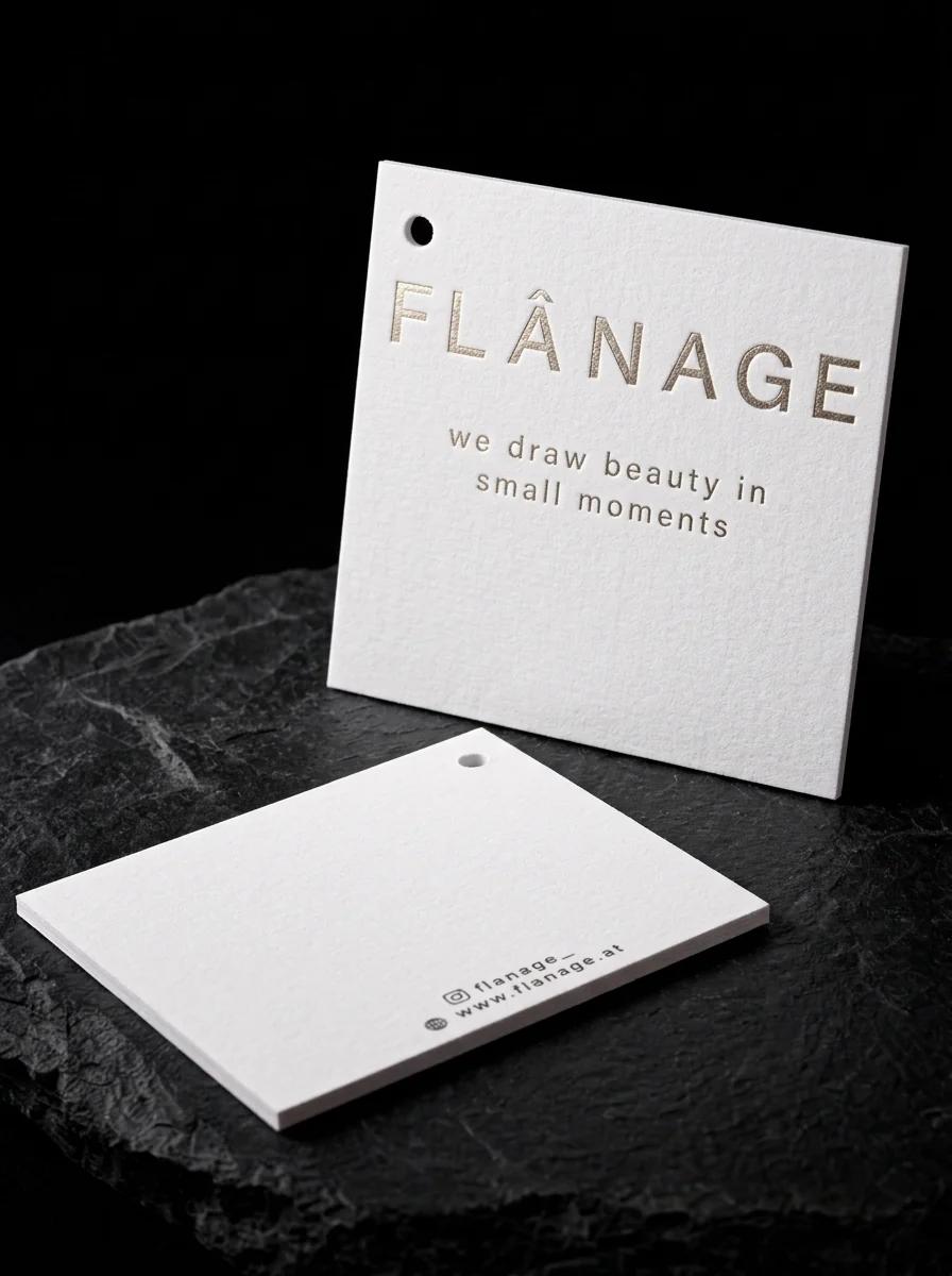 Flânage — Hang tags by Print Peppermint