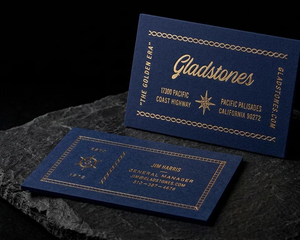 Gladstones — Business cards by Print Peppermint