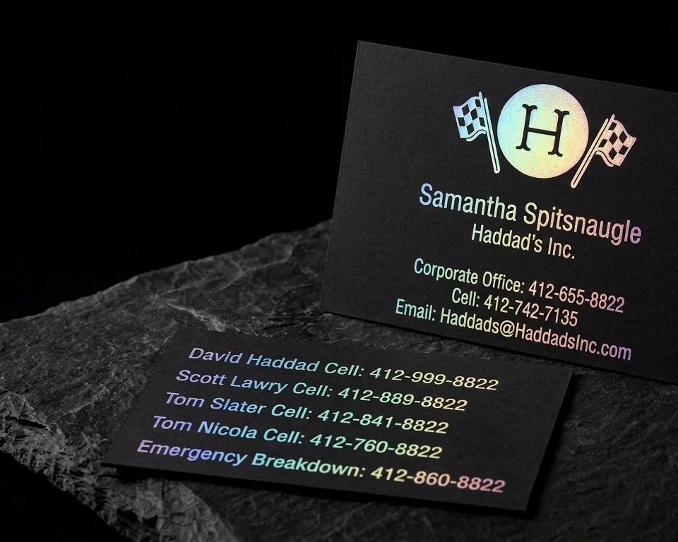 Haddad's Inc. — Business cards by Print Peppermint