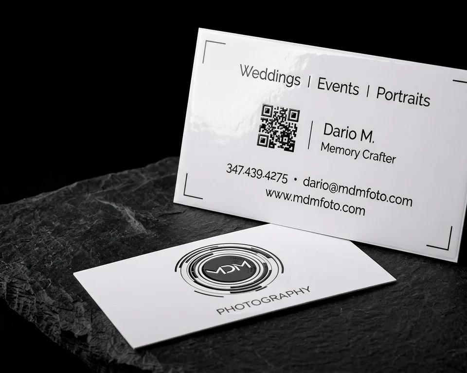 MDM Photography — Business cards by Print Peppermint