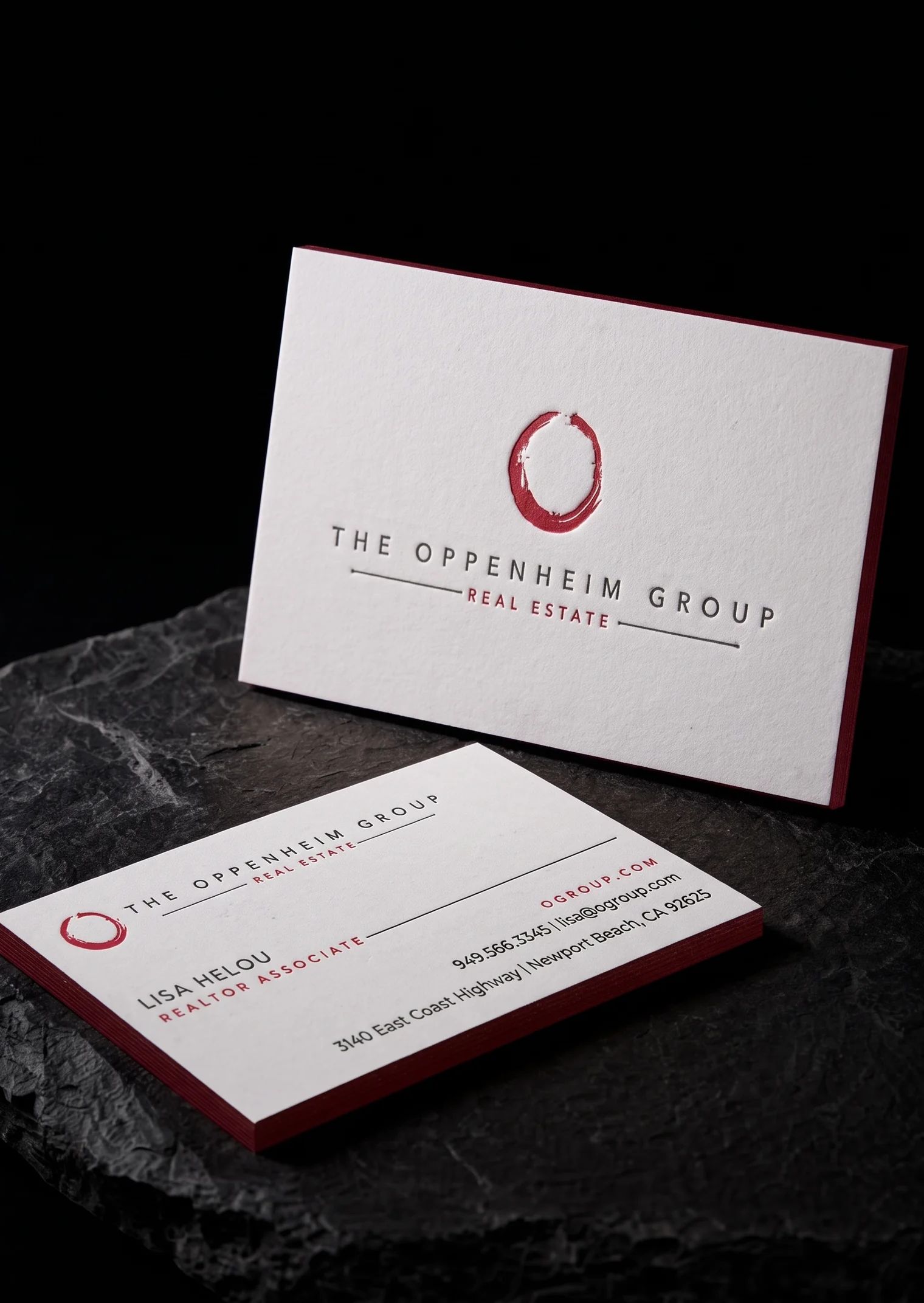 The Oppenheim Group — Business cards by Print Peppermint
