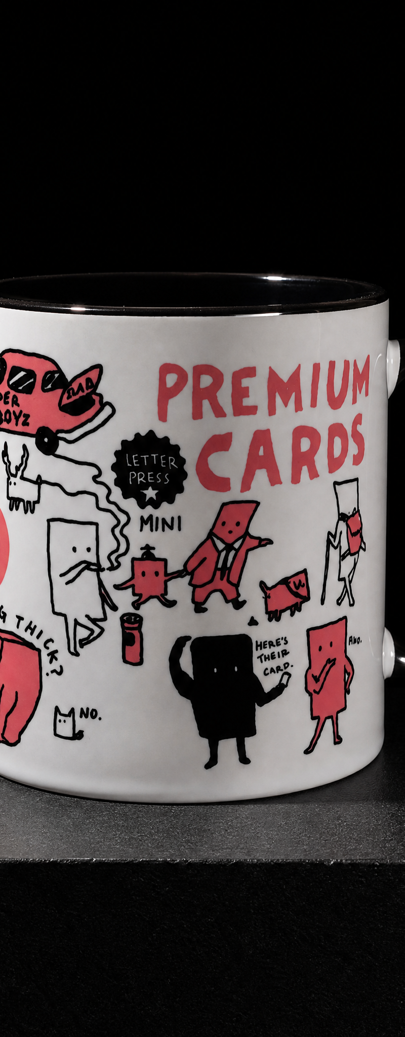 Business card with dye-sublimation.