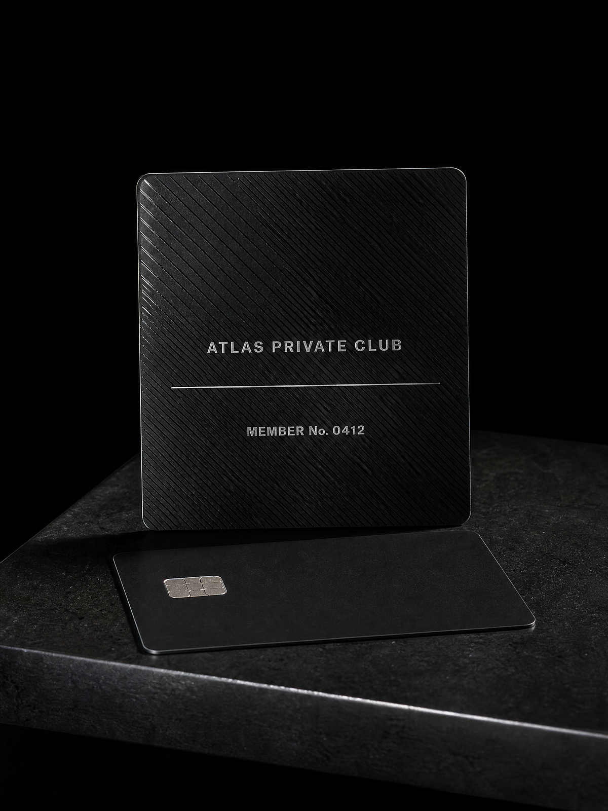 Membership Cards concept: hot-foil-stamping · silver-foil