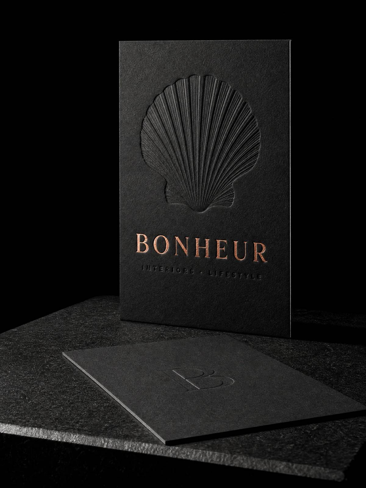 Business Cards concept: copper-foil · hot-foil-stamping