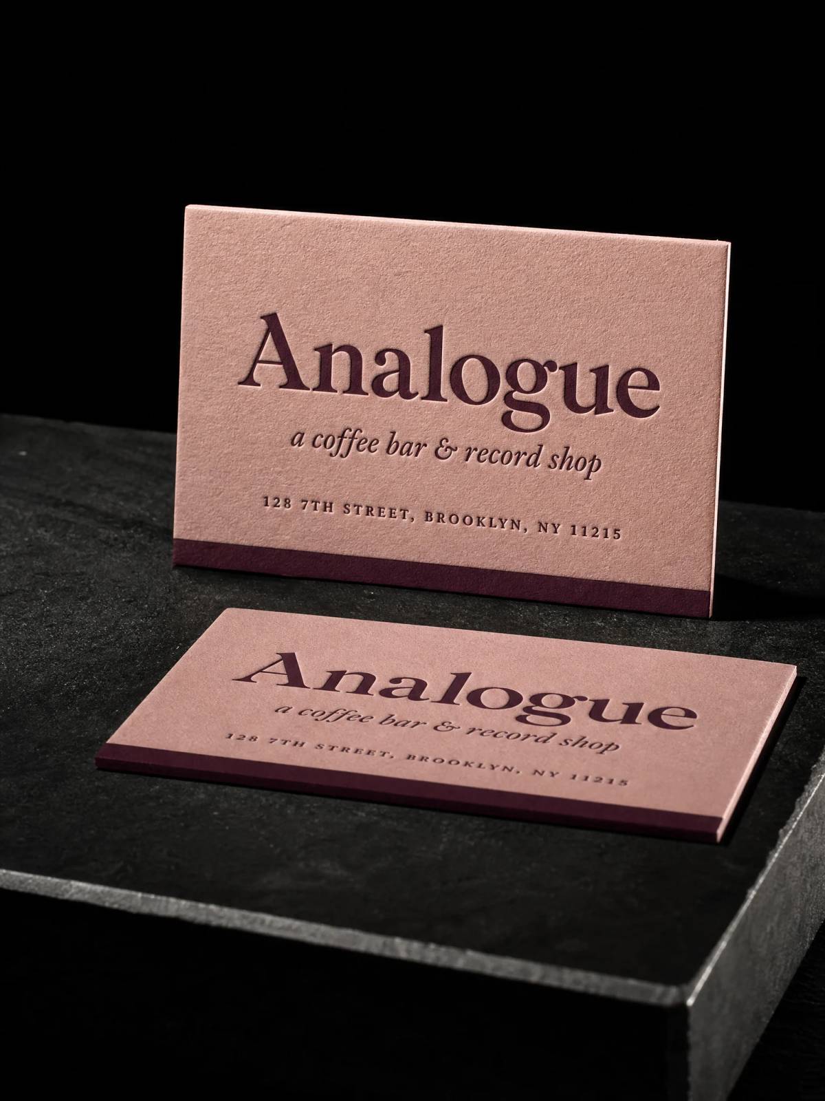 Business Cards concept: letterpress