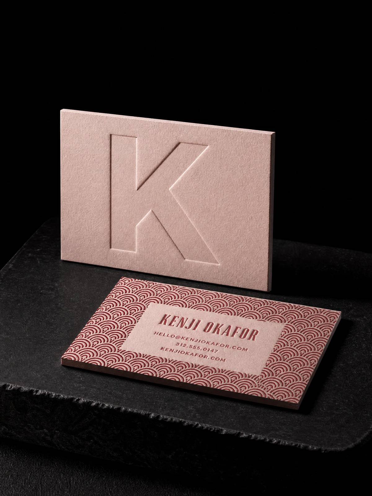 Business Cards concept: deboss