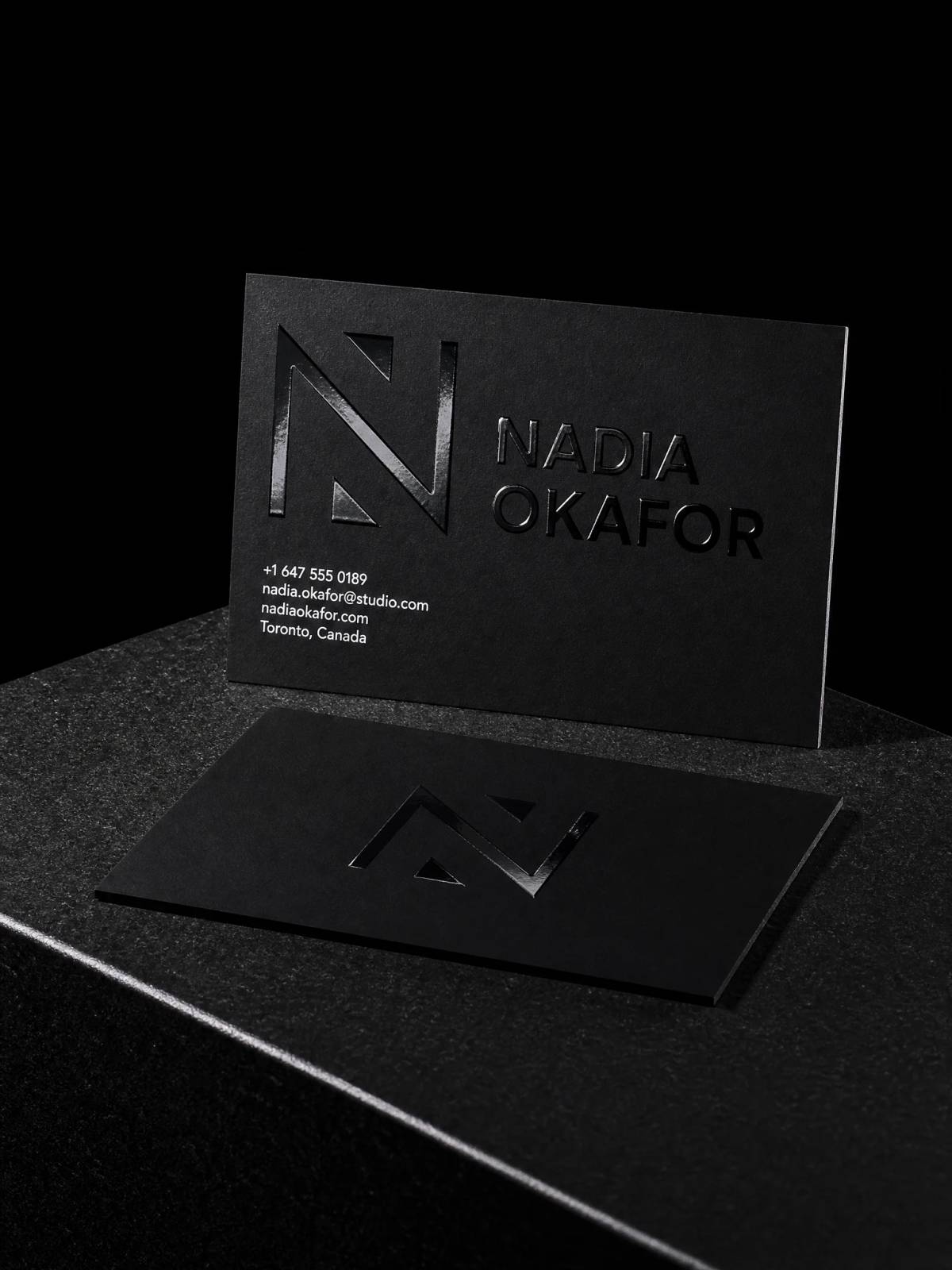 Business Cards concept: raised-spot-uv · spot-uv