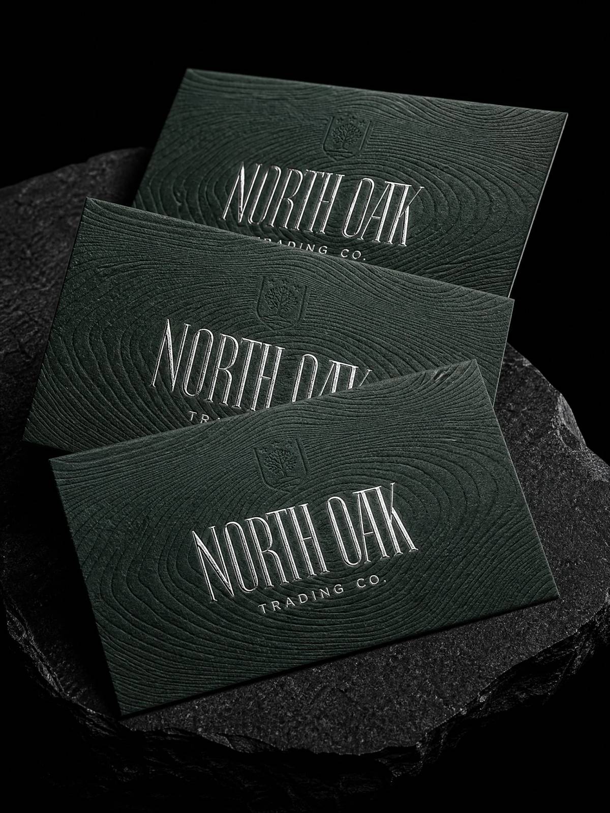 Business Cards concept: silver-foil · hot-foil-stamping
